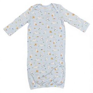 NWOT - Angel Dear - Blue Bunnies Gown (0-3M)
